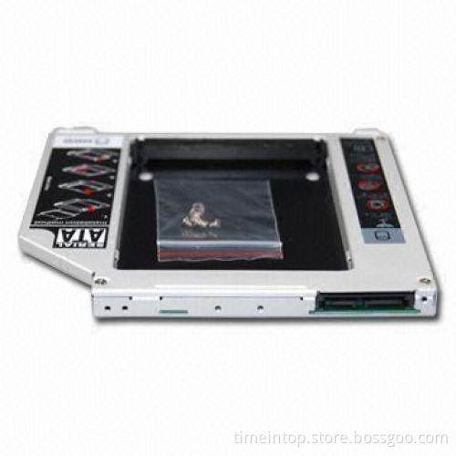 9.5mm HDD Caddy Enclosure for MacBook/MacBook Pro, SATA Interface, Plug-and-play Functions